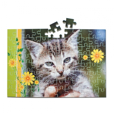 Puzzle aus Karton, Größe 190 x 280 x 2 mm, 96 Teile
